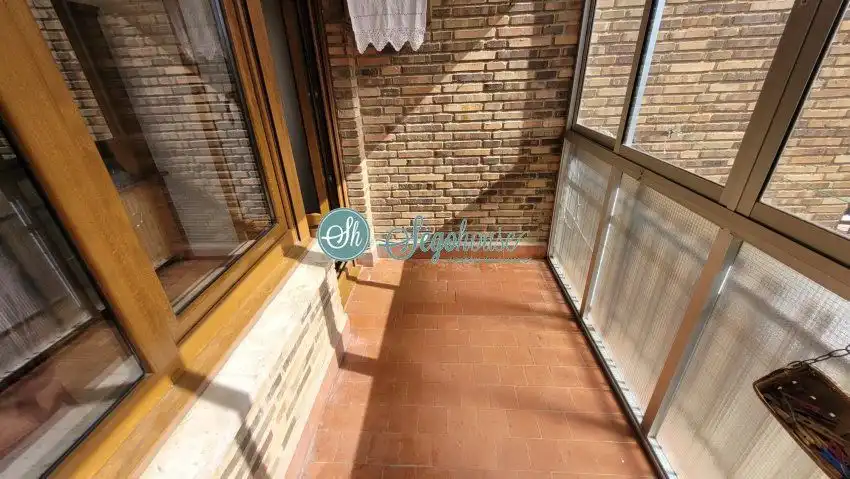 Balcony of Flat for sale in Segovia  with Heating, Parquet flooring and Terrace