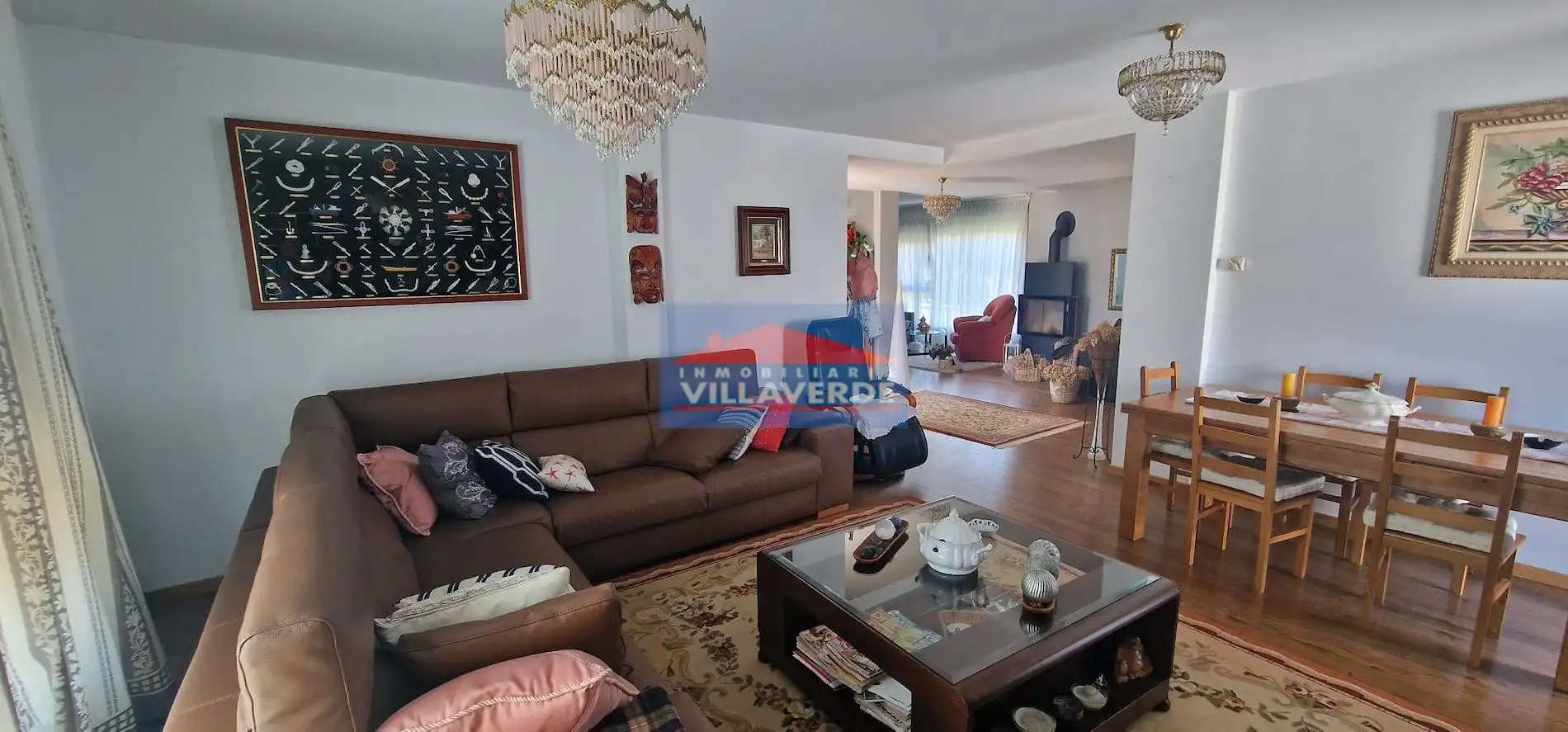 Sala de estar de Casa o chalet en venta en Cangas  con Terraza, Trastero y Piscina