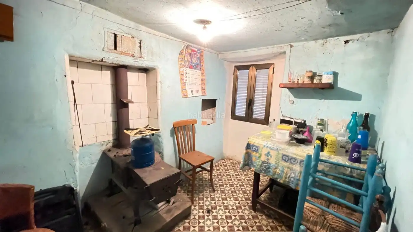 Cocina de Finca rústica en venta en Passanant i Belltall con Terraza
