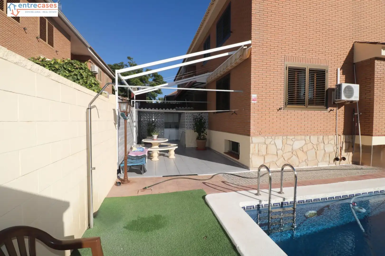 Swimming pool of Houses for sale in Sagunto / Sagunt  with Air Conditioner, Private garden and Terrace