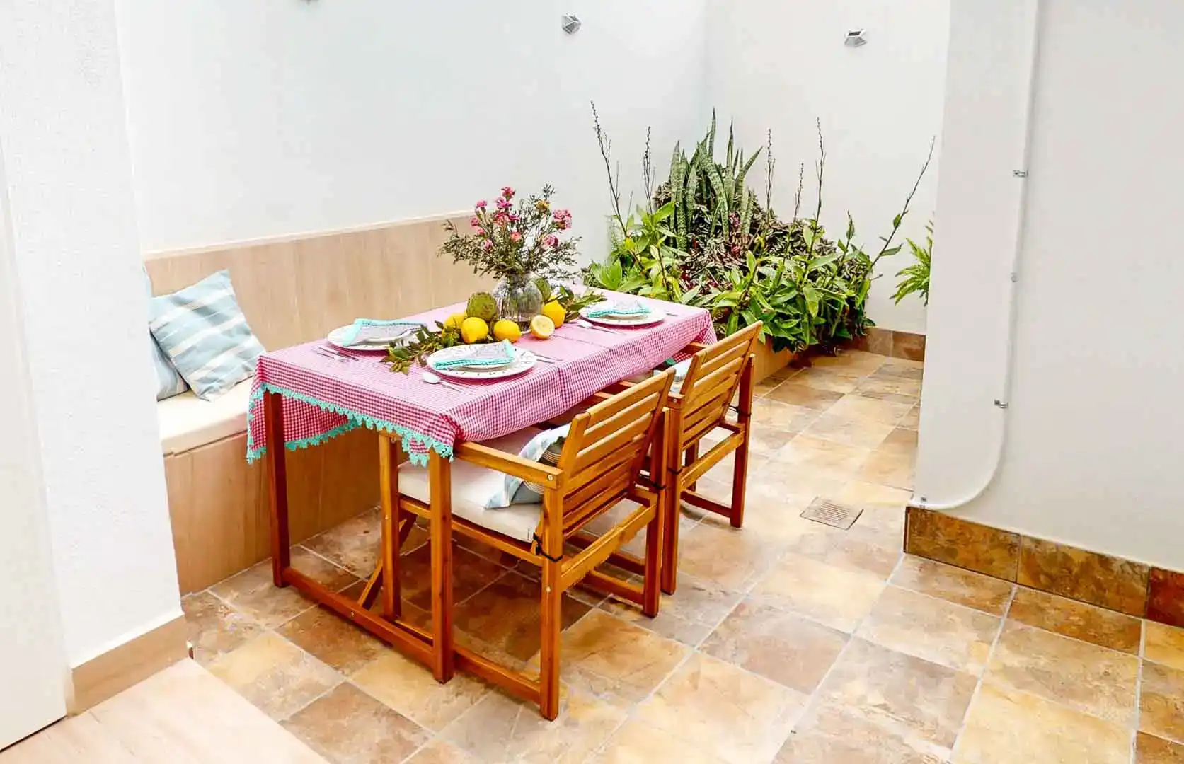 Terrasse von Wohnung zur Miete in Dénia mit Parkett und Möbliert