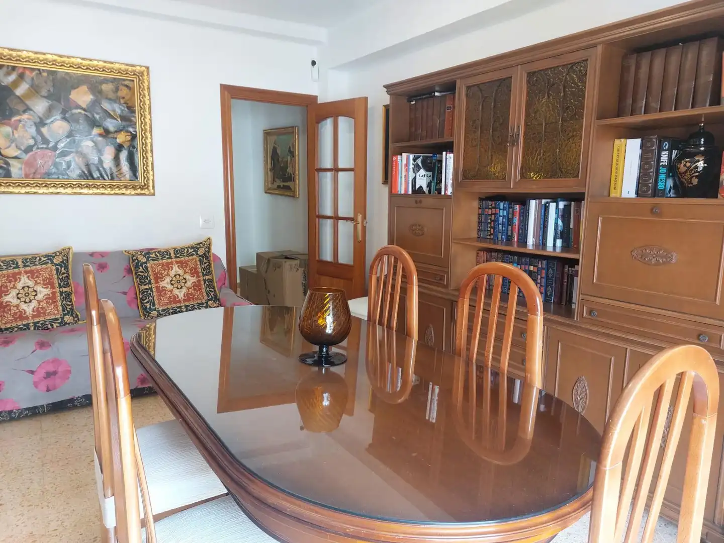 Comedor de Piso de alquiler en Mislata con Aire acondicionado, Amueblado y Balcón