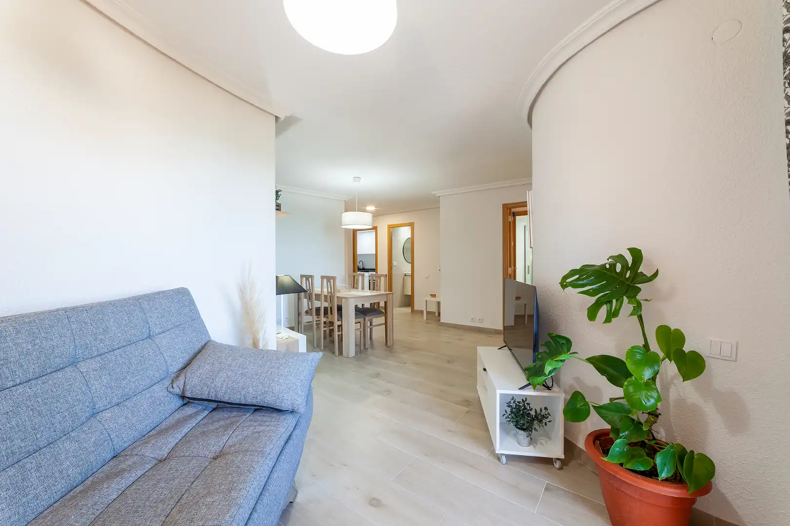 Wohnzimmer von Wohnungen zur Miete in Cullera mit Klimaanlage, Heizung und Terrasse