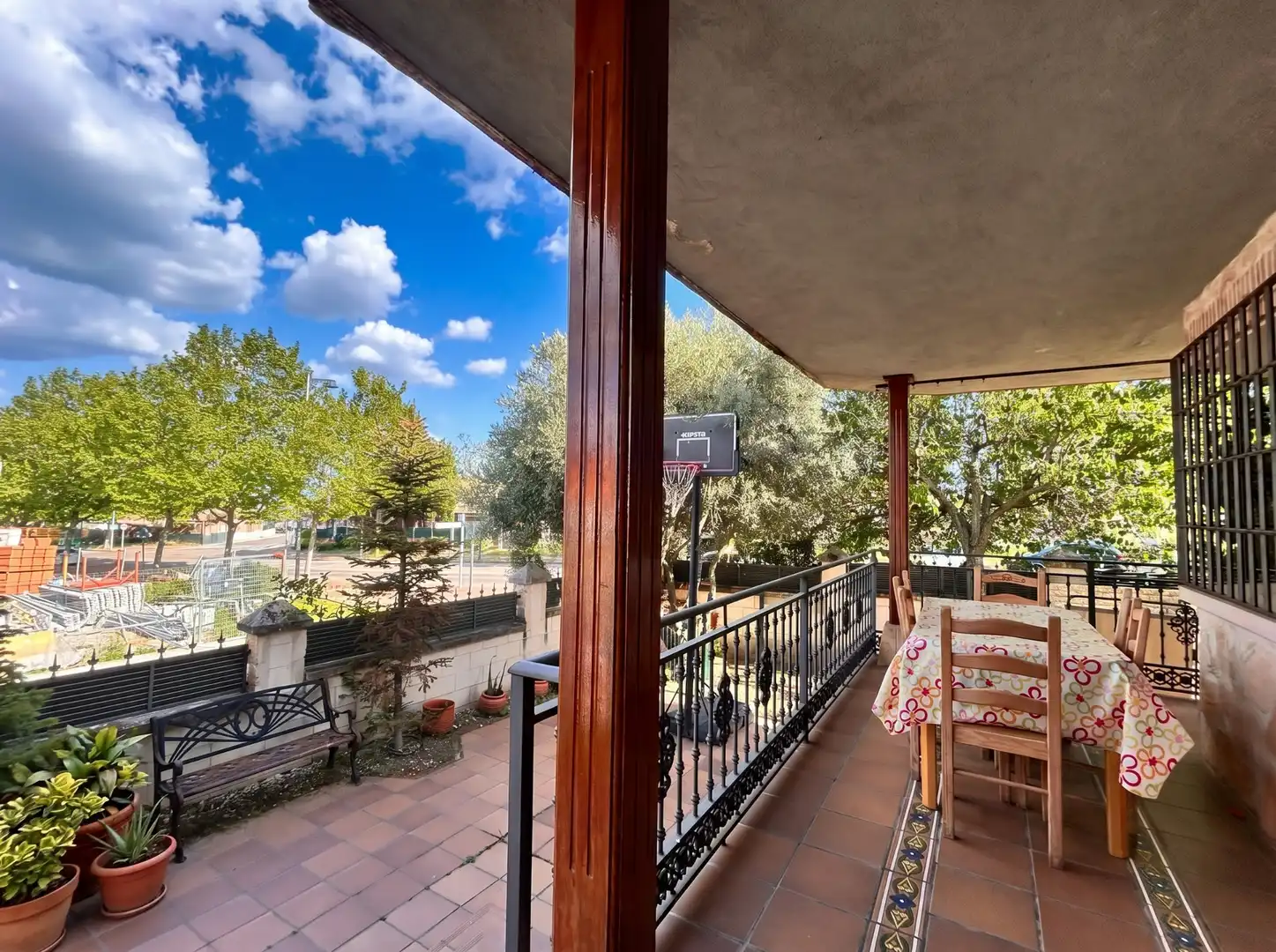 Terrassa de Casa o xalet en venda en Guadarrama amb Calefacció, Jardí privat i Parquet