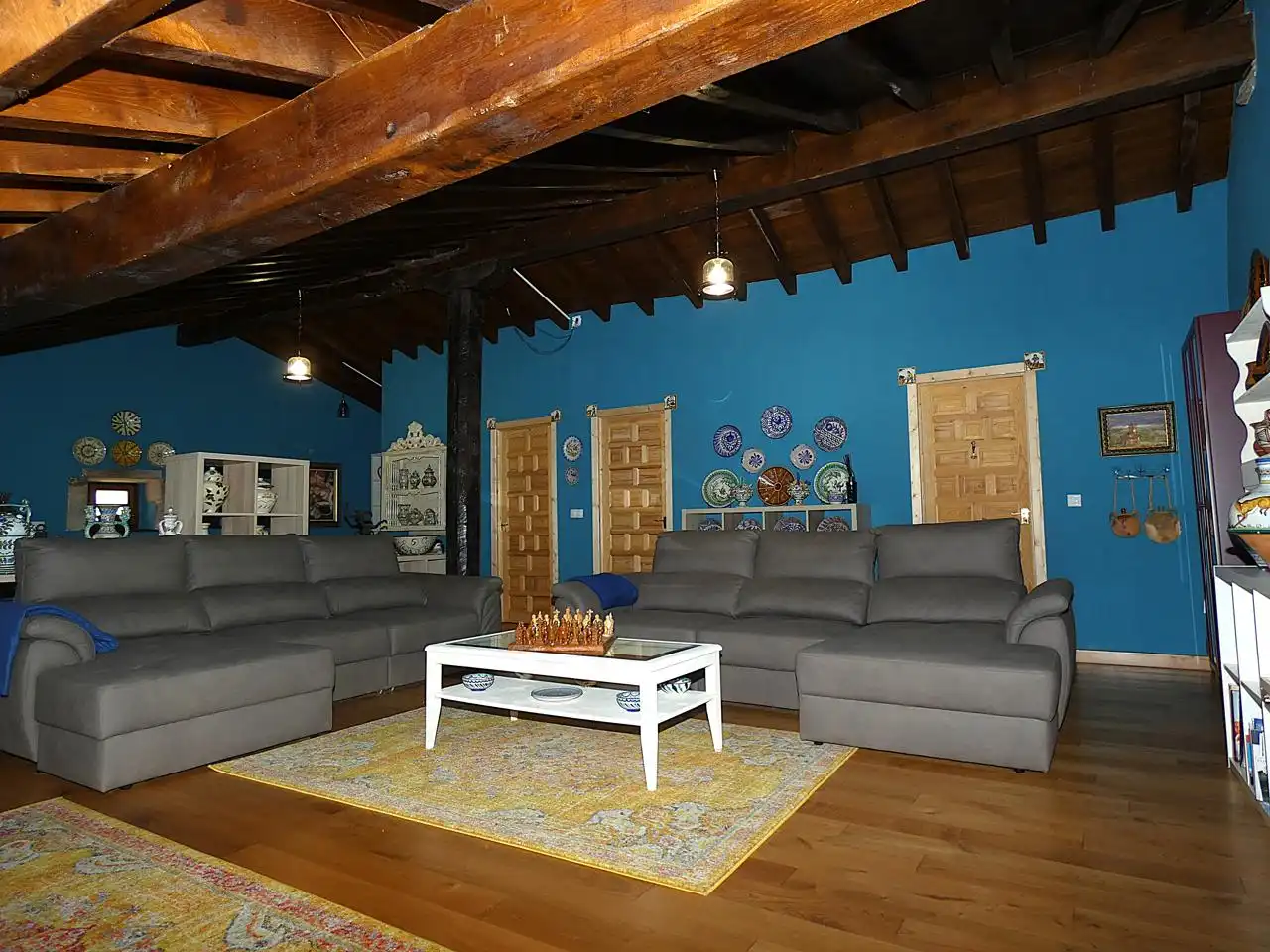 Sala de estar de Casa o chalet en venta en Ruente con Calefacción, Jardín privado y Amueblado