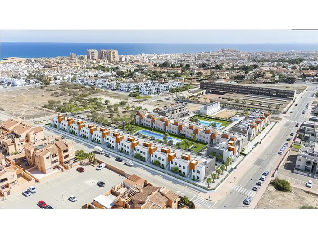 Vista exterior de Apartamento en venta en Torrevieja con Jardín privado y Piscina