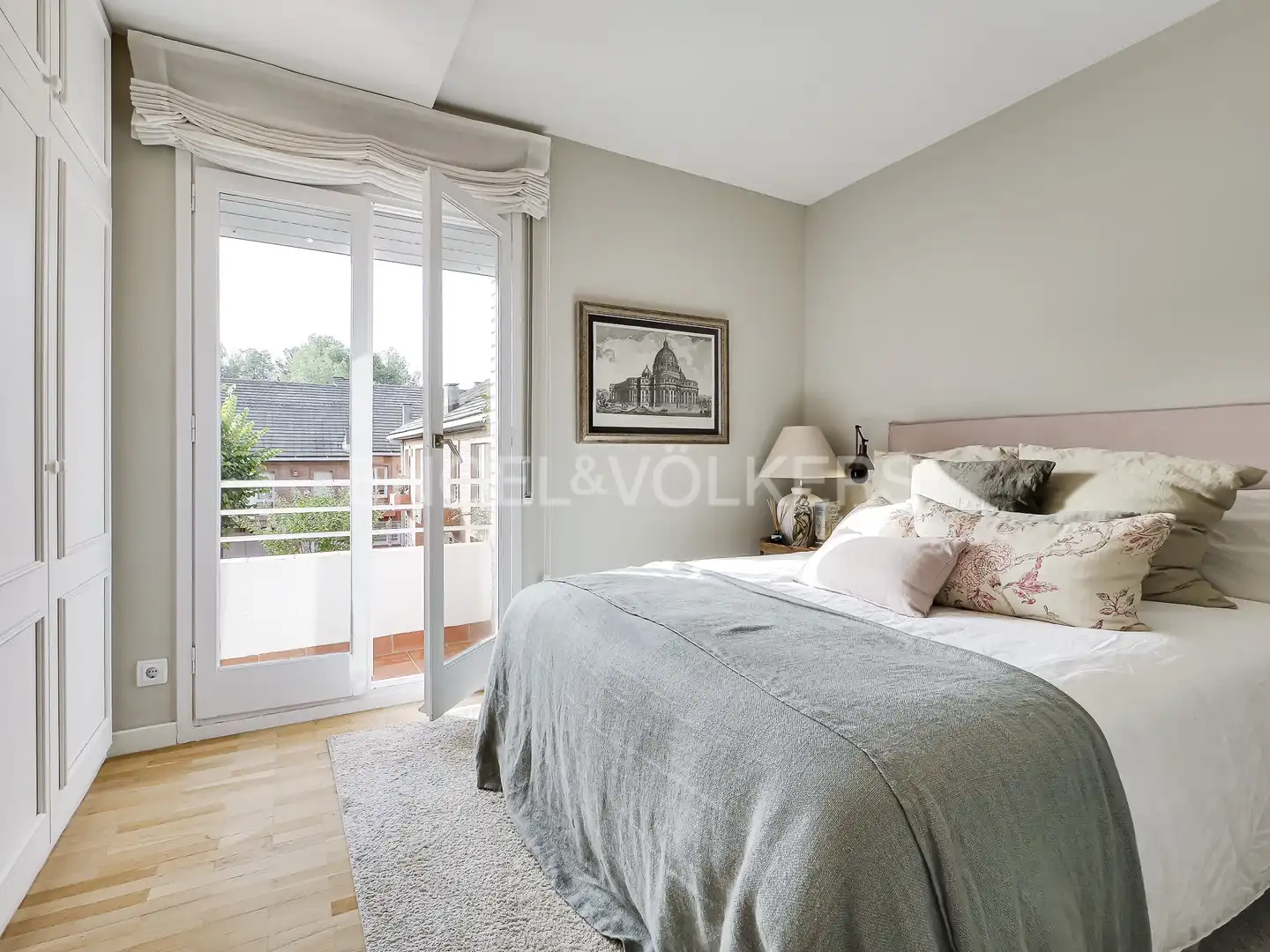 Dormitori de Casa adosada de lloguer en Sant Cugat del Vallès amb Aire condicionat, Calefacció i Jardí privat