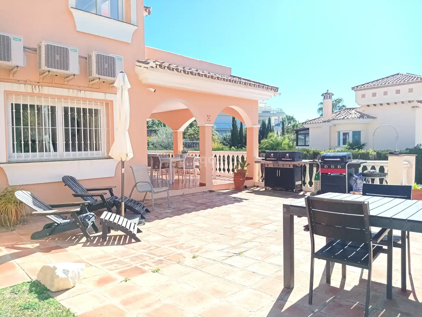 Terrace of Detached homes for sale in Benalmádena  with Air Conditioner, Heating and Private garden