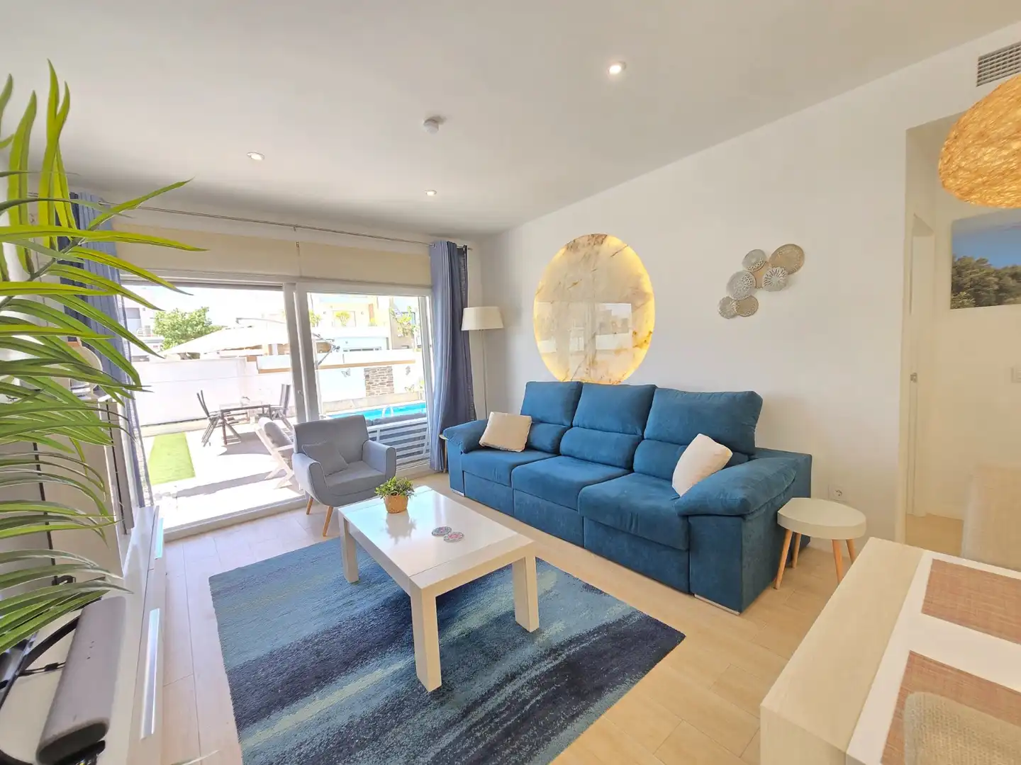 Sala de estar de Casa o chalet en venta en Pilar de la Horadada con Aire acondicionado, Terraza y Trastero