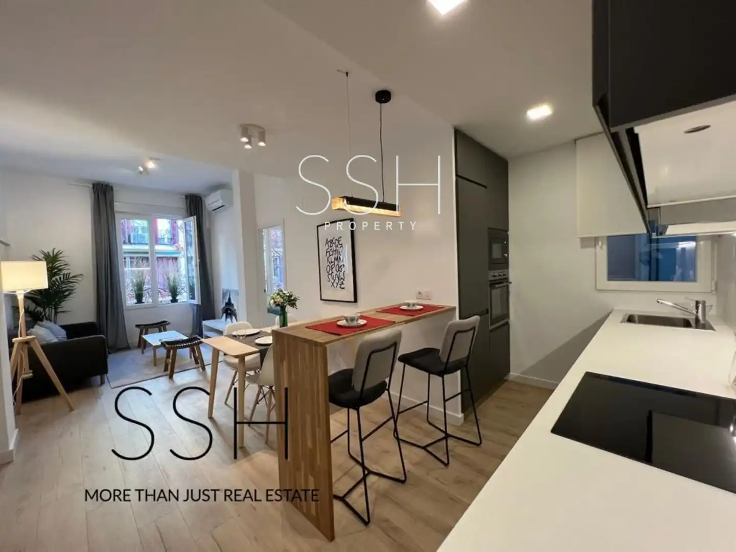 Kitchen of Flat for rent in Madrid  with Air Conditioner, Heating and Furnished