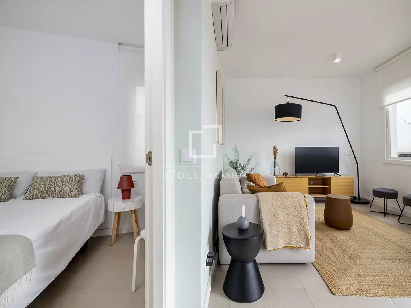 Living room of Flat for rent in Barcelona  with Air Conditioner, Heating and Terrace