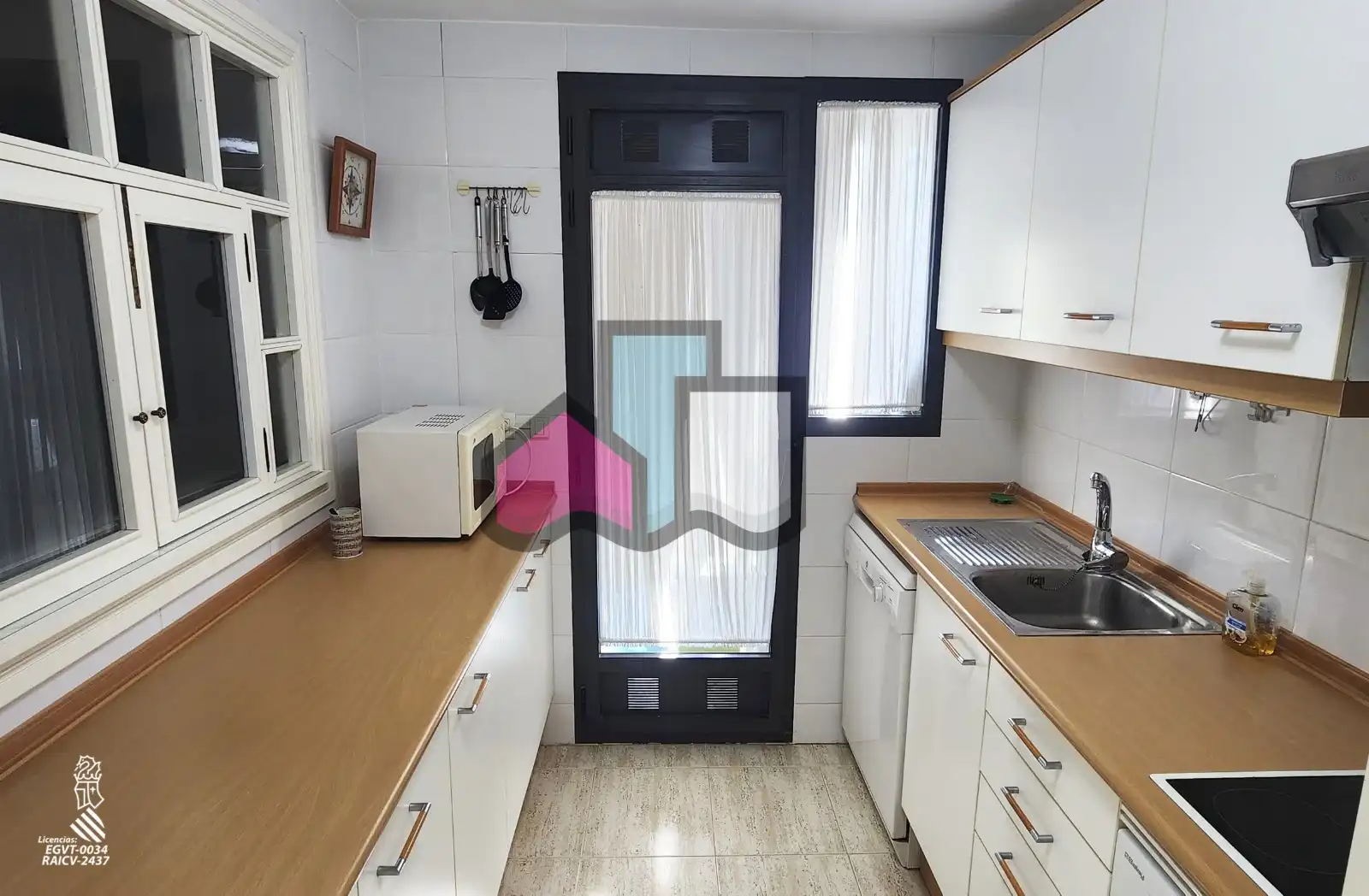 Cocina de Apartamento en venta en Cullera con Aire acondicionado, Terraza y Amueblado