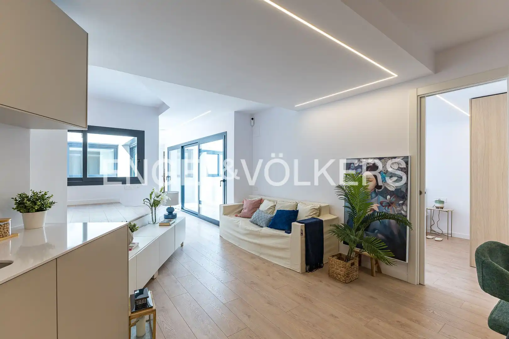 Sala d'estar de Pis en venda en Sabadell amb Aire condicionat, Calefacció i Parquet