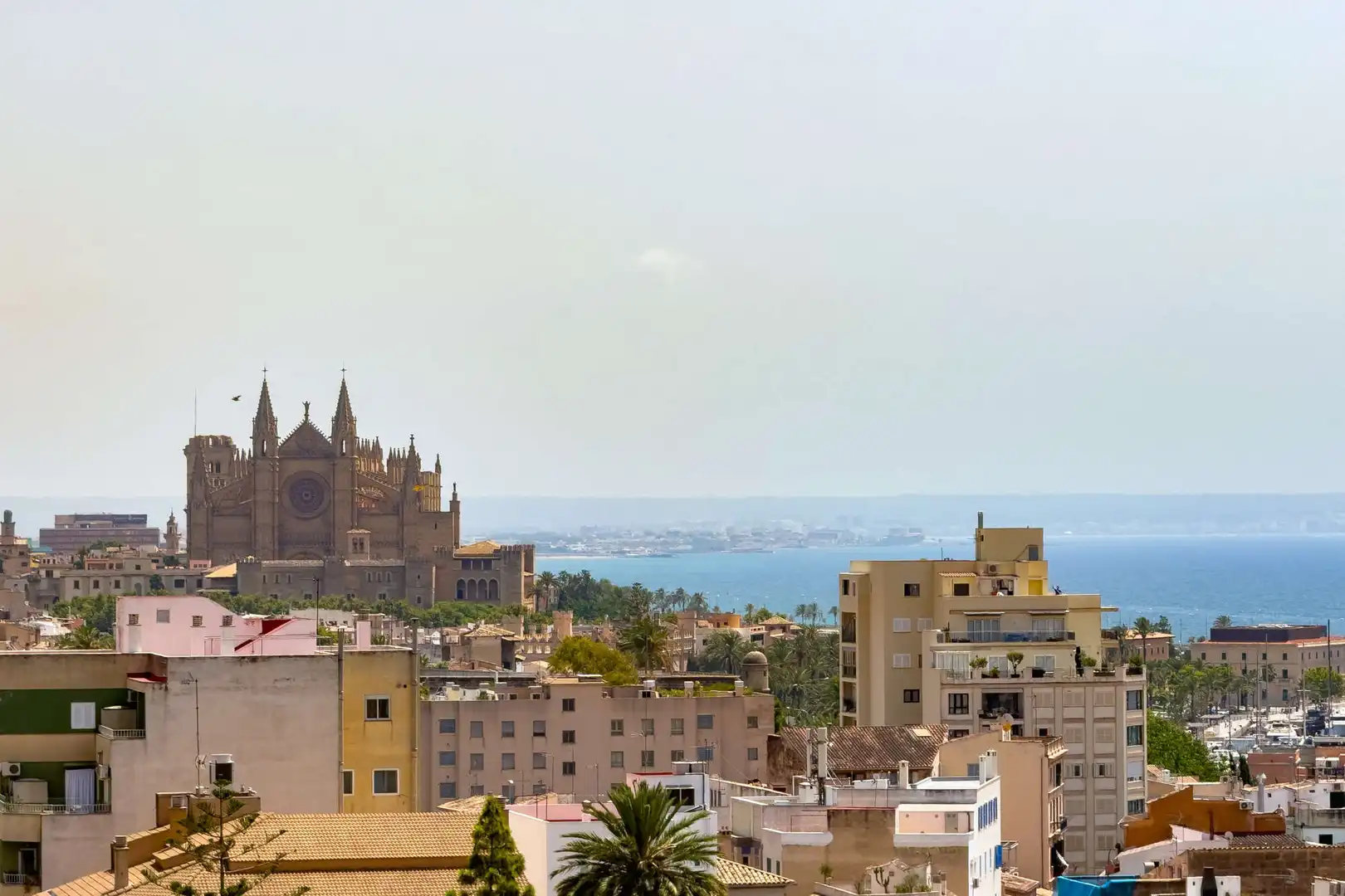 Vista exterior de Pis de lloguer en  Palma de Mallorca amb Aire condicionat, Moblat i Balcó