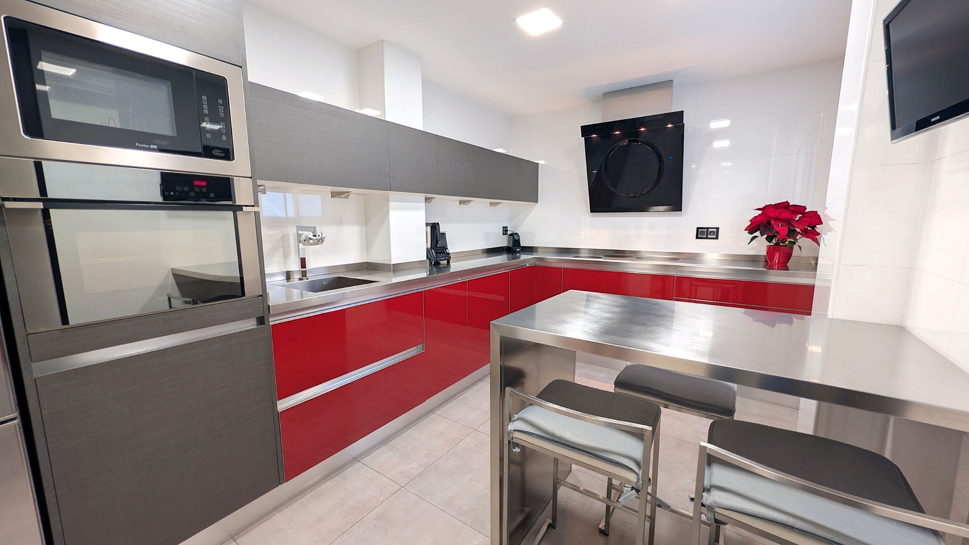 Kitchen of Flat for sale in  Barcelona Capital  with Air Conditioner, Heating and Parquet flooring