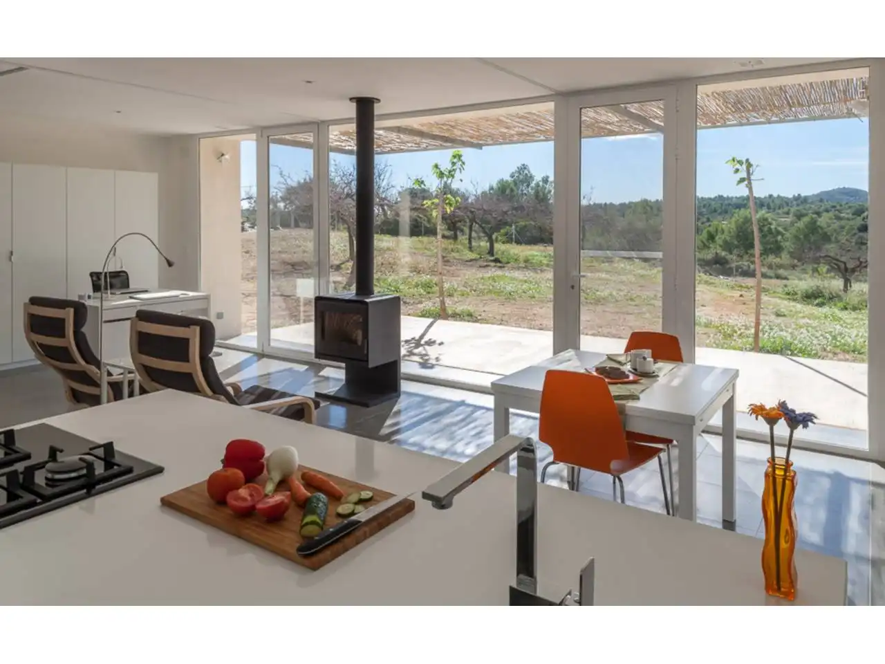 Cuina de Finca rústica en venda en Cervera del Maestre amb Jardí privat i Moblat