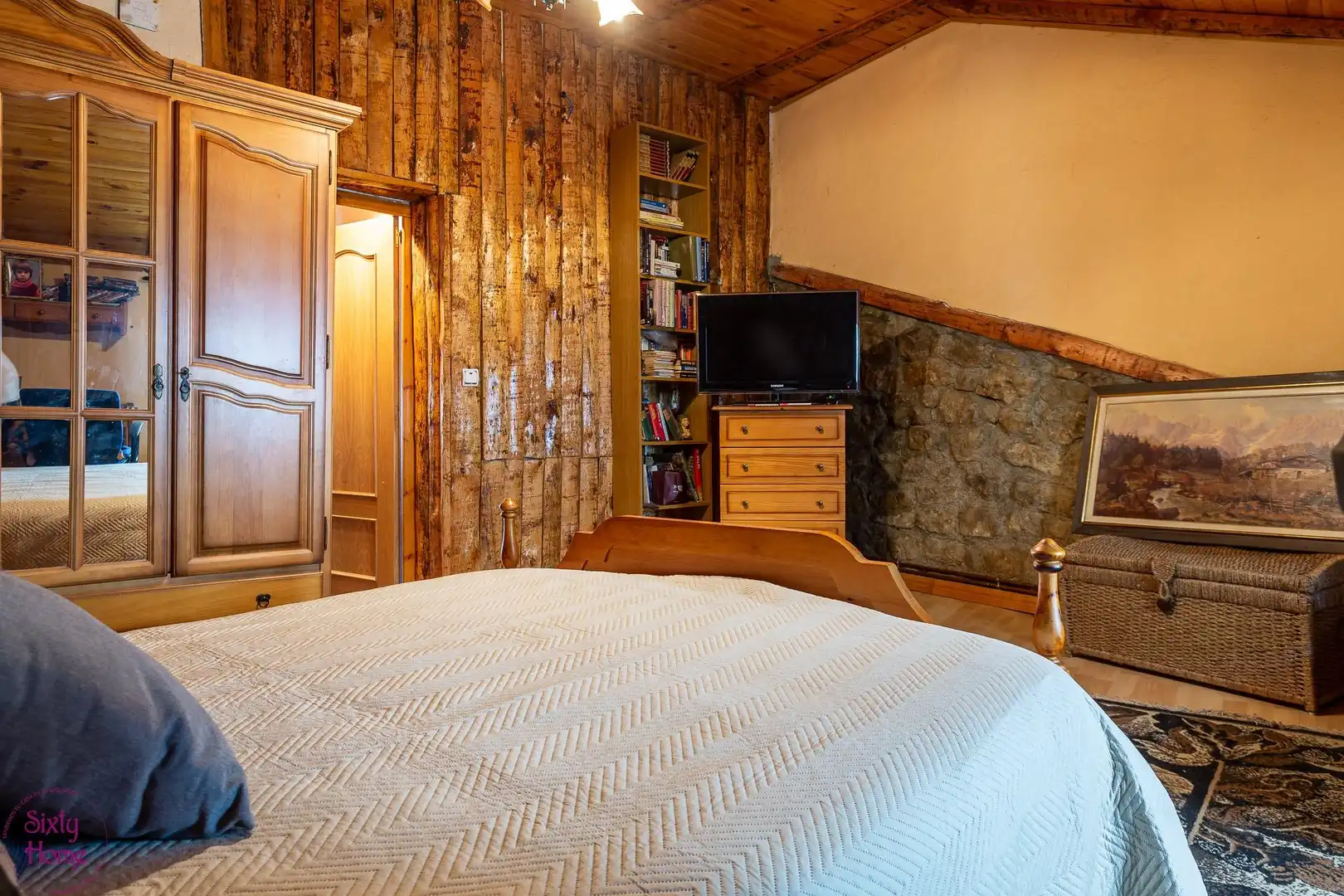 Bedroom of Houses for sale in Castiliscar  with Furnished
