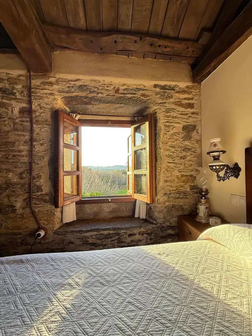Terraza de Finca rústica en venta en Monfero con Calefacción, Jardín privado y Amueblado