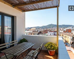 Terrace of Flat to rent in L'Hospitalet de Llobregat  with Air Conditioner, Heating and Furnished