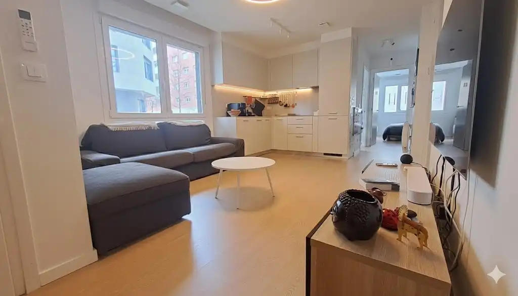 Sala de estar de Piso en venta en Bilbao  con Calefacción, Trastero y Horno