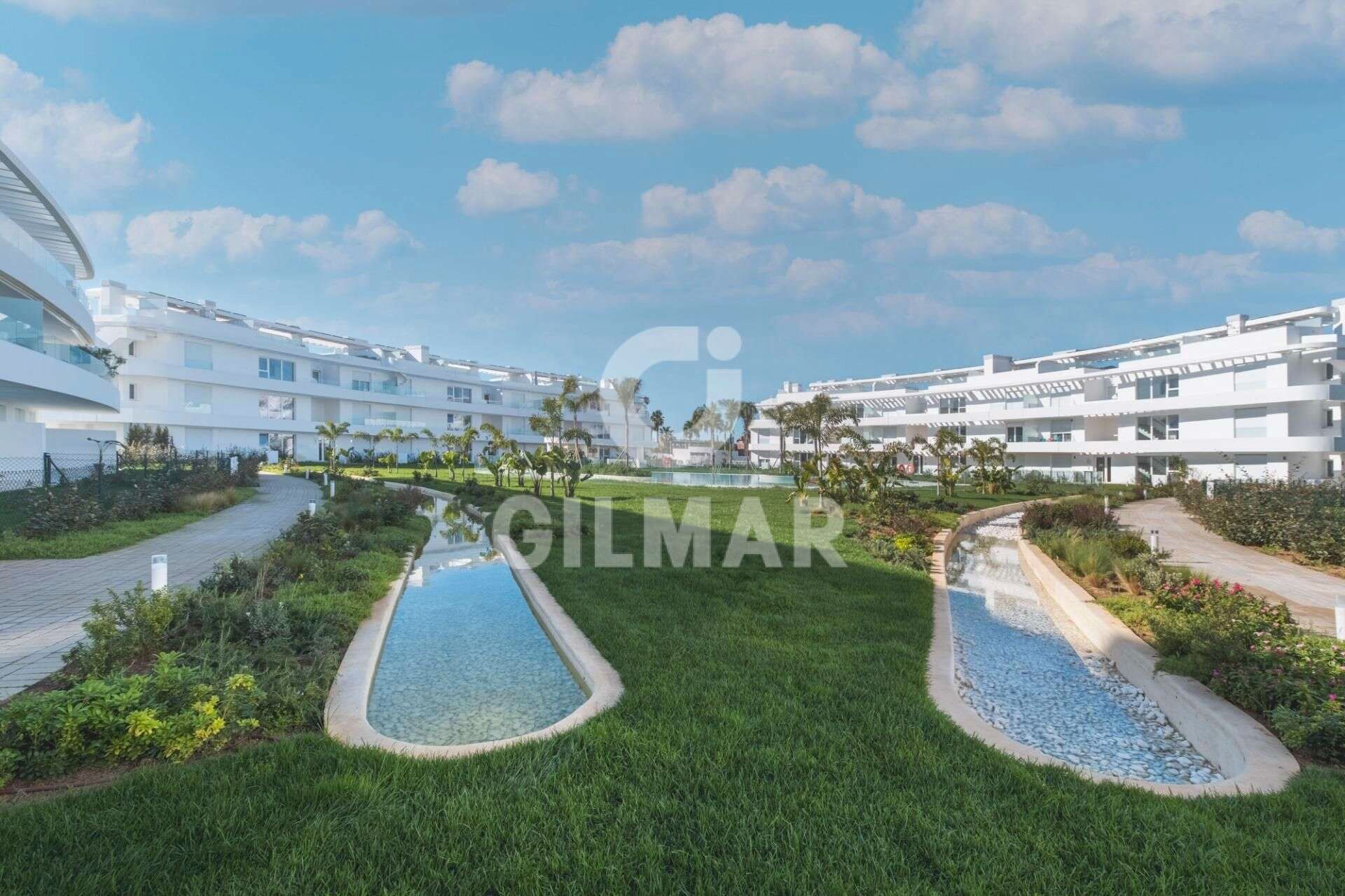 Vista exterior de Pis de lloguer en Chipiona amb Aire condicionat, Jardí privat i Moblat