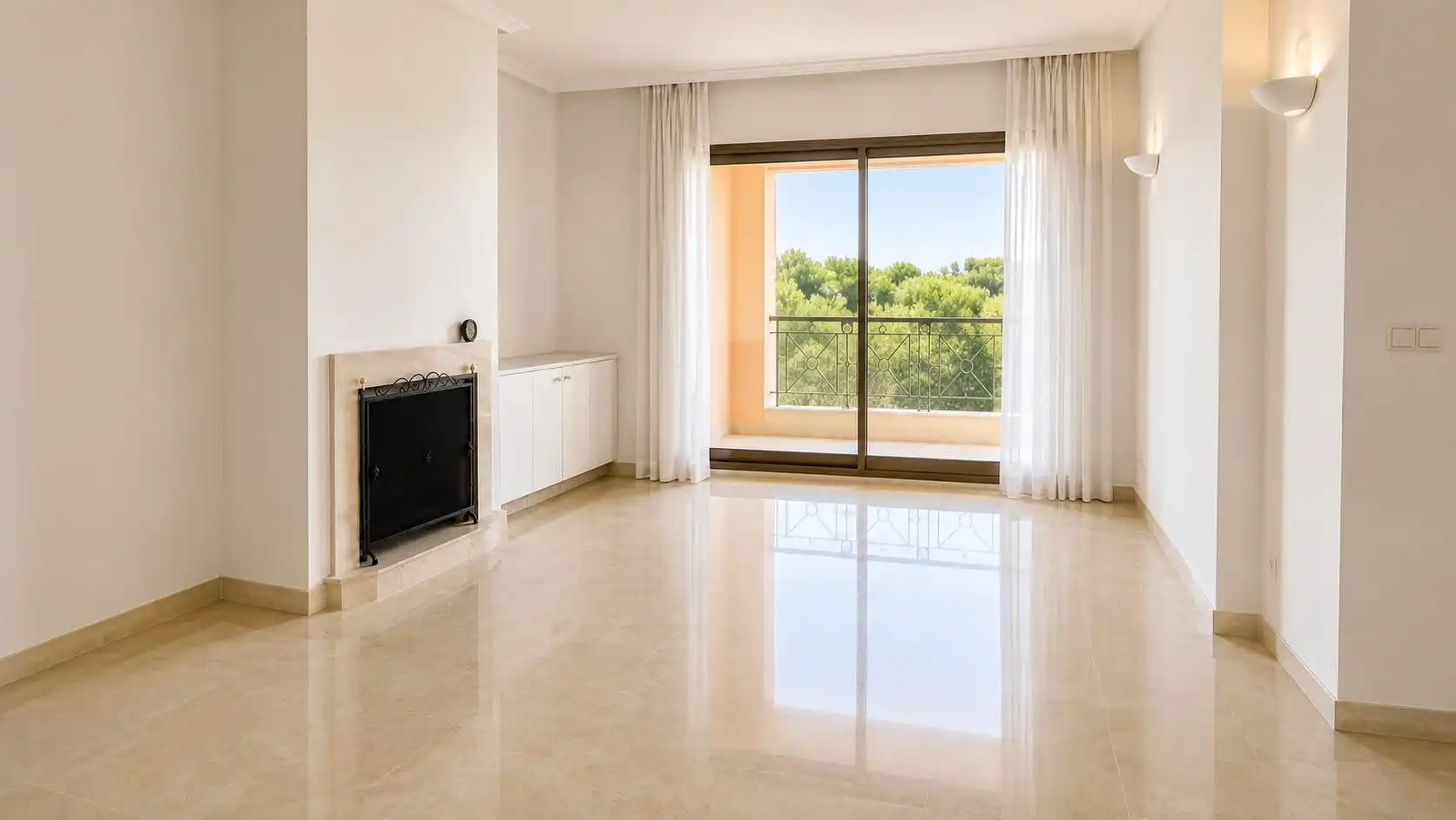 Sala d'estar de Apartament de lloguer en Calvià amb Aire condicionat, Calefacció i Terrassa