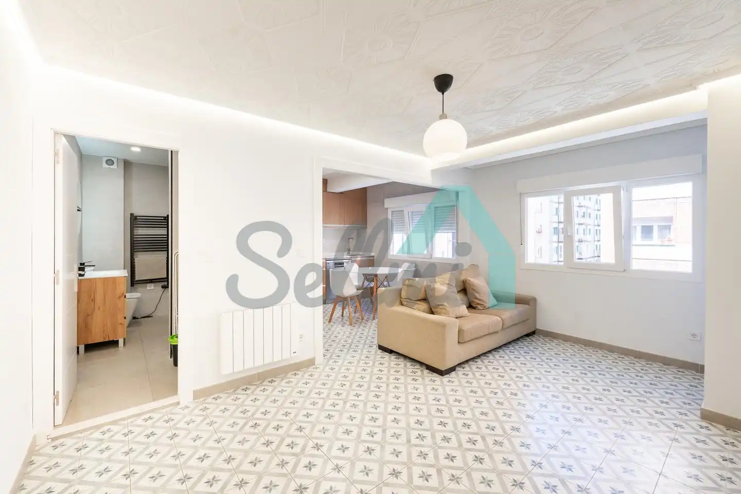 Living room of Flat for sale in Gijón   with Heating