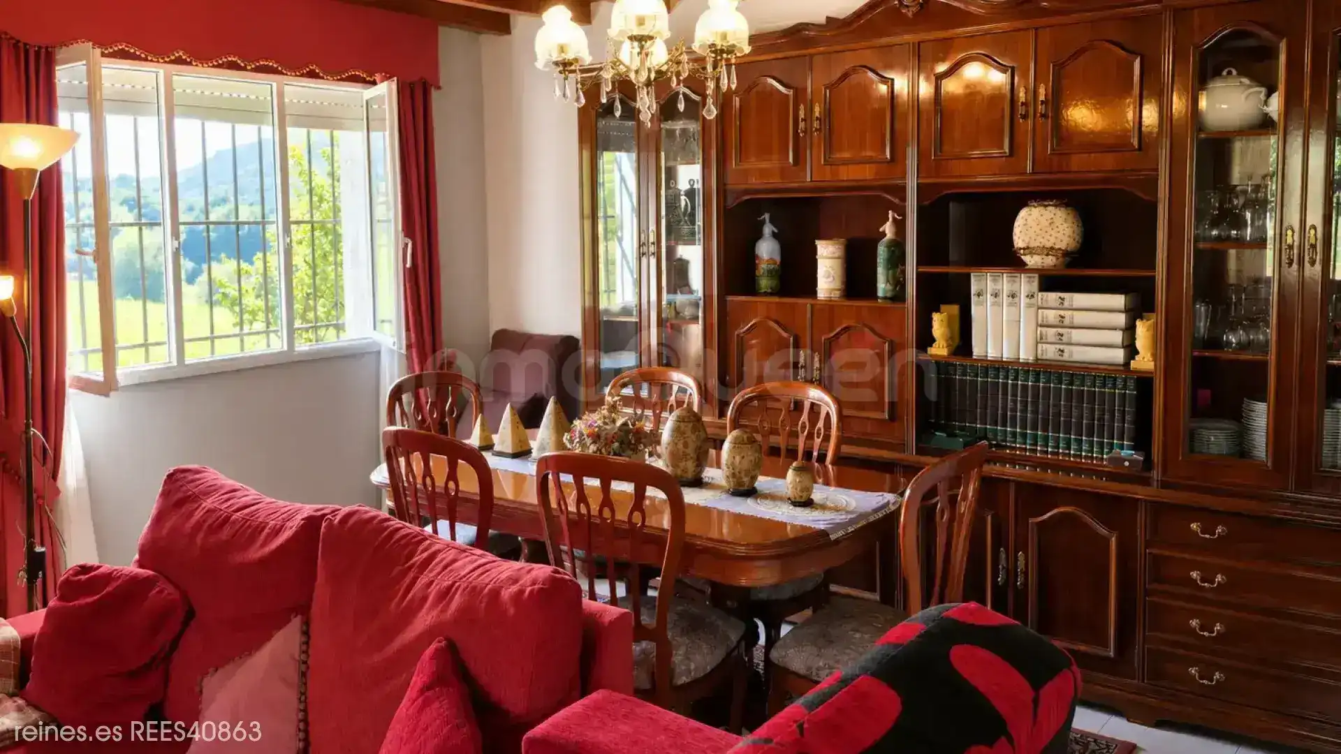 Dining room of Houses for sale in Trabada  with Air Conditioner, Heating and Private garden