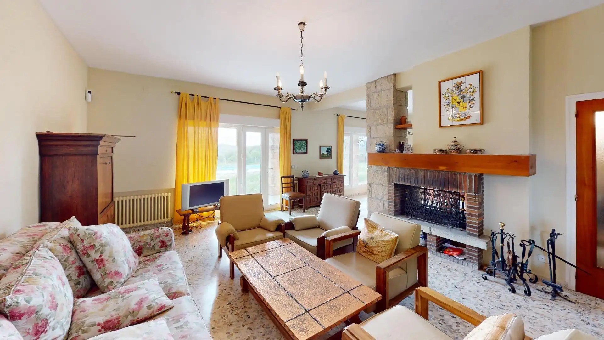 Sala de estar de Casa o chalet en venta en Pedrezuela con Calefacción, Jardín privado y Terraza