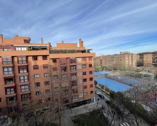 Exterior view of Flat for sale in  Madrid Capital  with Air Conditioner, Heating and Private garden