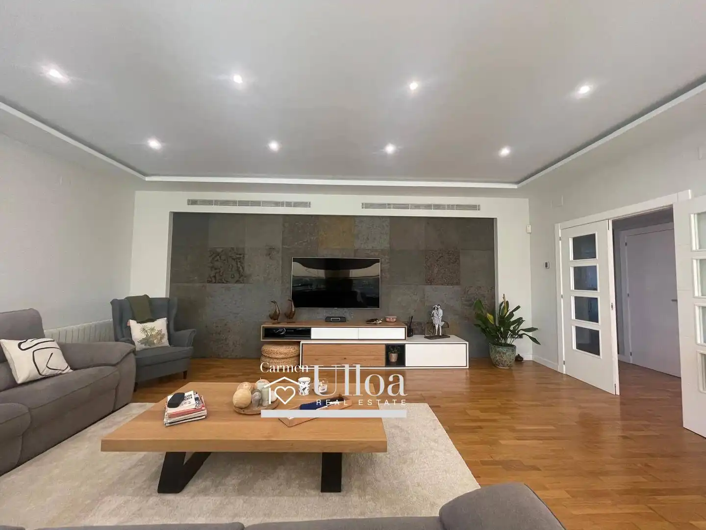 Living room of Houses for sale in San Vicente del Raspeig / Sant Vicent del Raspeig  with Air Conditioner, Heating and Private garden