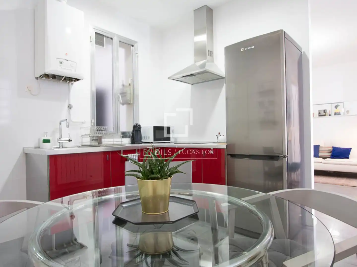 Kitchen of Flat for rent in Ribera del Fresno  with Air Conditioner