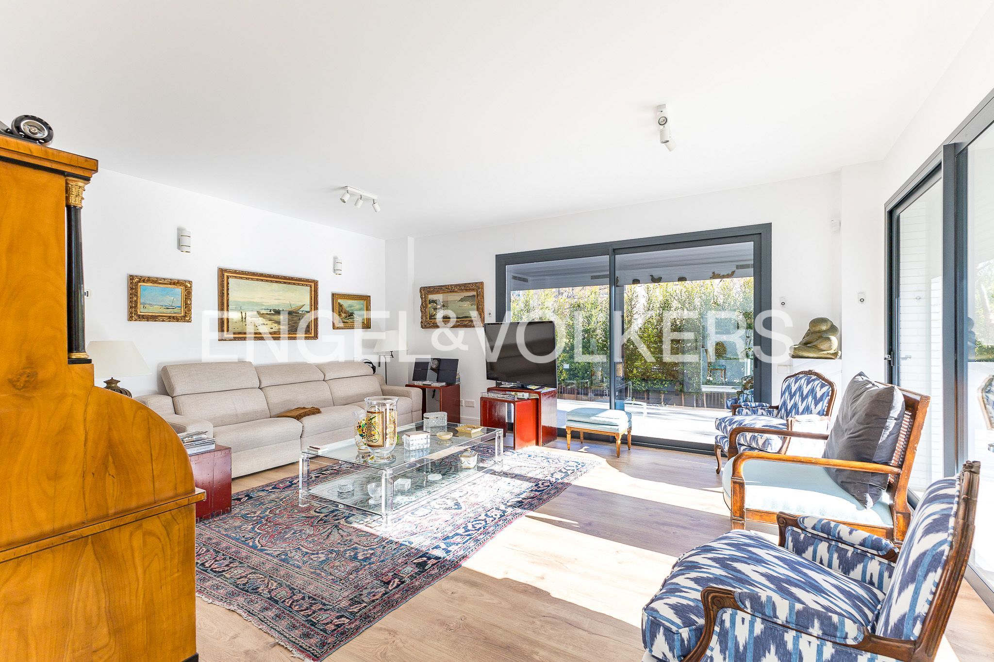 Sala d'estar de Pis en venda en Sitges amb Aire condicionat, Calefacció i Jardí privat