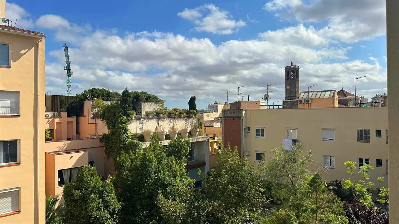Vista exterior de Piso en venta en Barcelona con Aire acondicionado, Parquet y Terraza