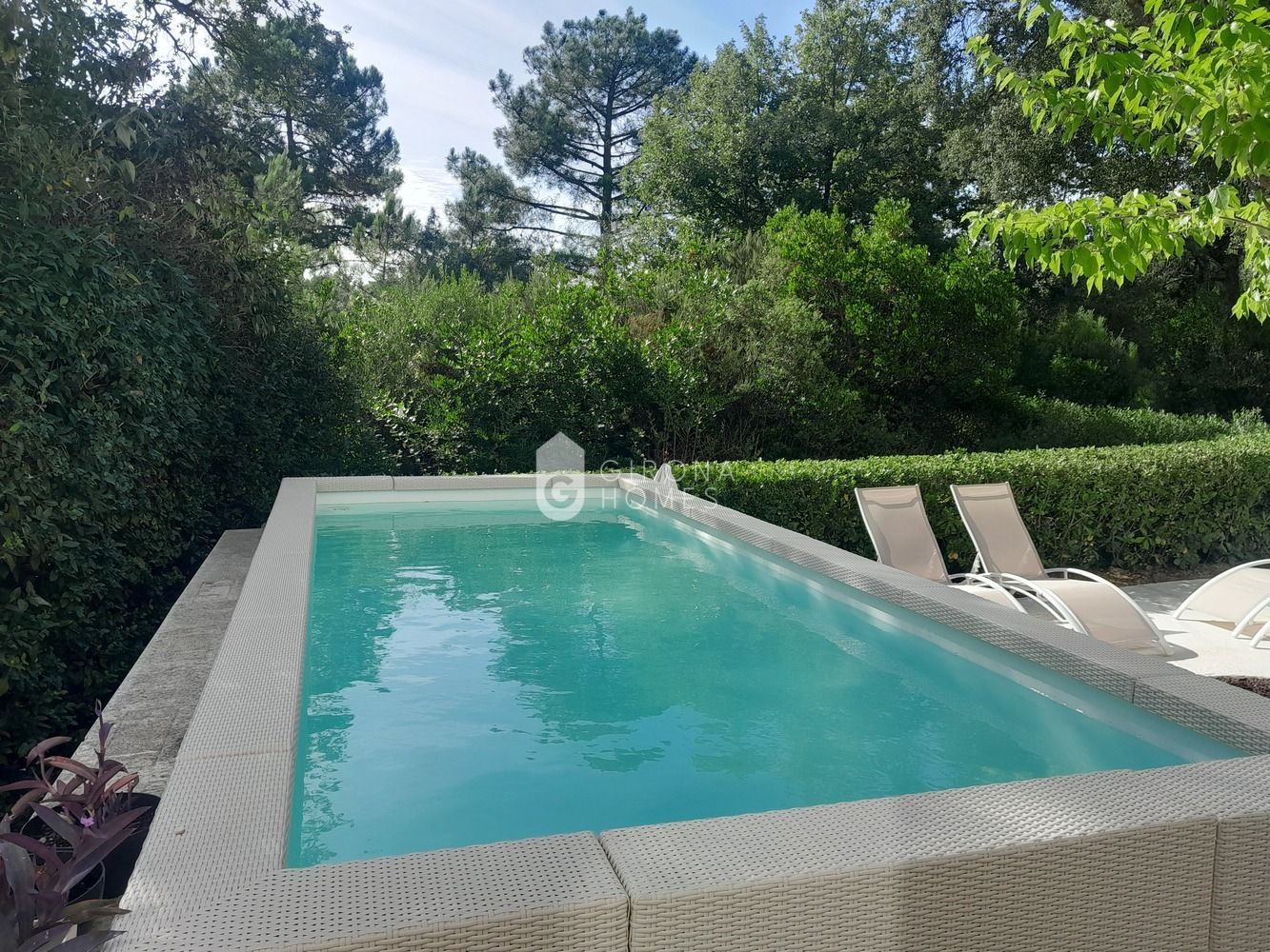 Swimming pool of Apartment to rent in Caldes de Malavella  with Air Conditioner
