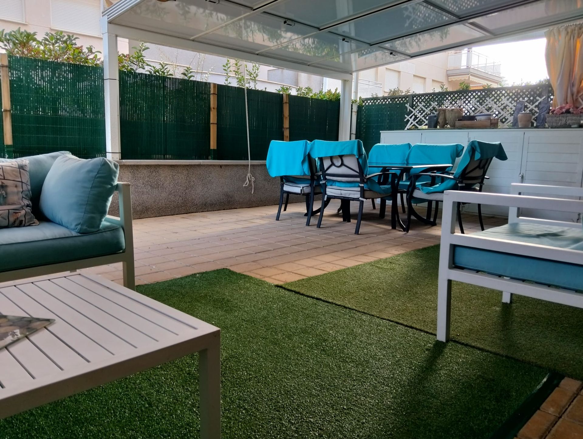 Terrassa de Apartament de lloguer en Canet d'En Berenguer amb Aire condicionat, Terrassa i Moblat