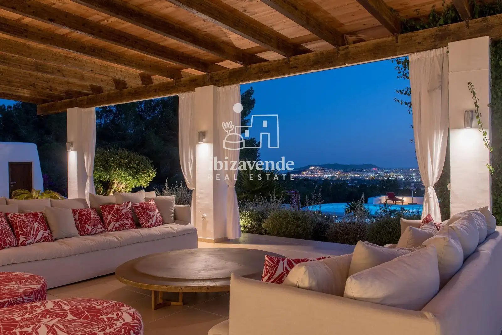 Jardín de Casa o chalet de alquiler en Santa Eulària des Riu con Aire acondicionado, Calefacción y Terraza