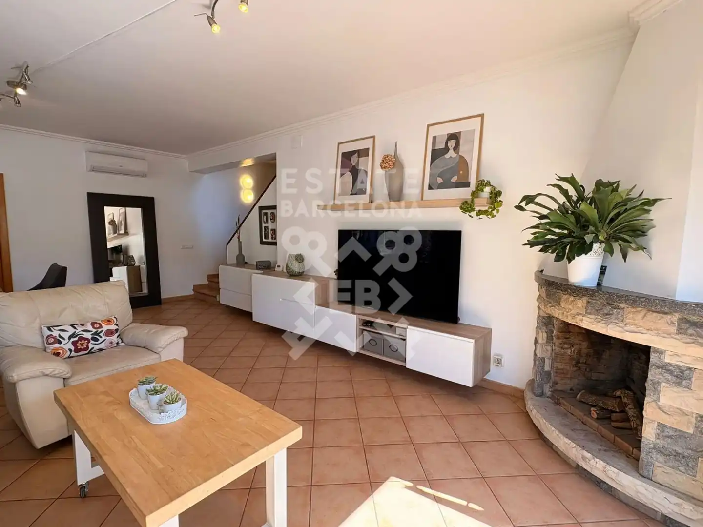 Sala d'estar de Casa o xalet en venda en Lloret de Mar amb Aire condicionat, Calefacció i Jardí privat