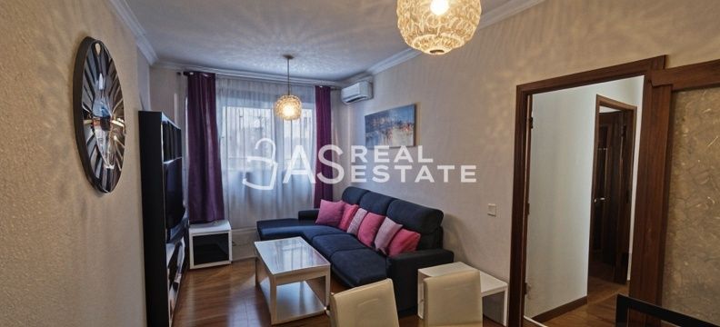 Living room of Flat for sale in  Madrid Capital  with Air Conditioner and Furnished