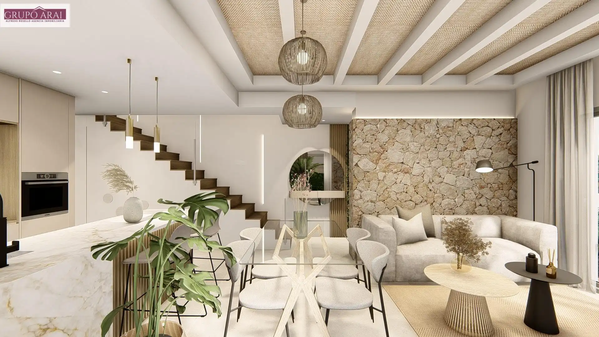 Sala de estar de Casa adosada en venta en Formentera del Segura con Calefacción, Jardín privado y Terraza