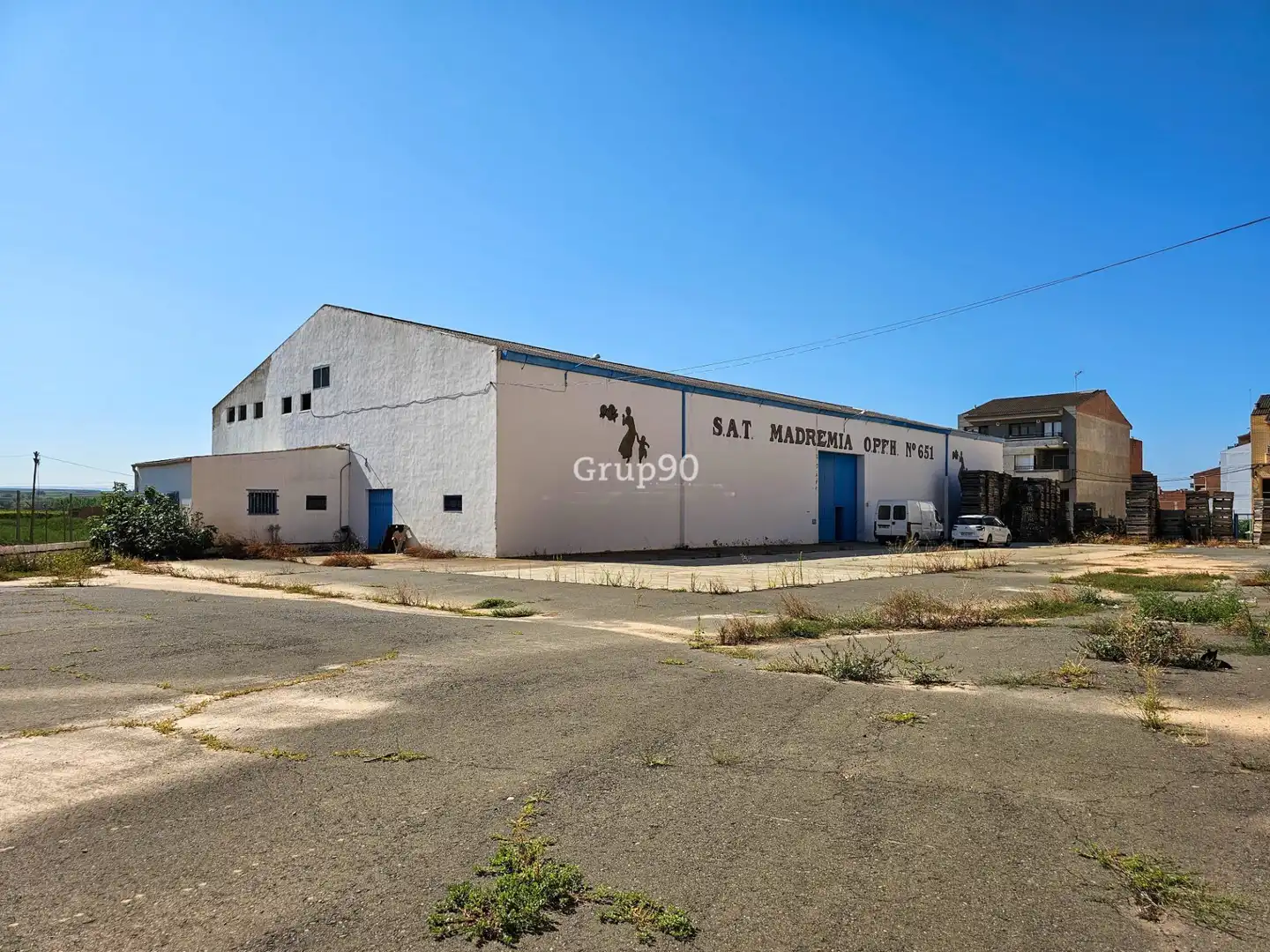 Vista exterior de Nave industrial en venta en Oria
