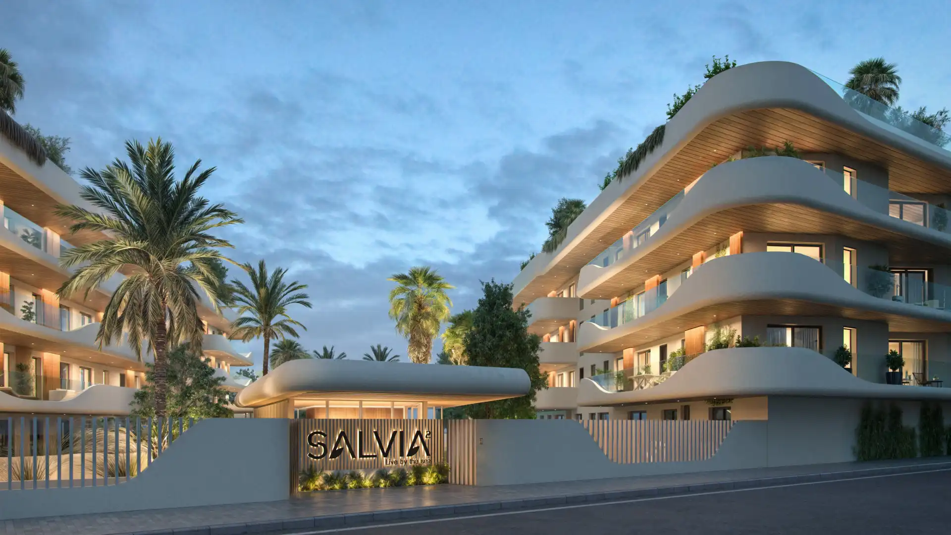 Außenansicht von Wohnungen zum Verkauf in Marbella mit Klimaanlage, Terrasse und Schwimmbad