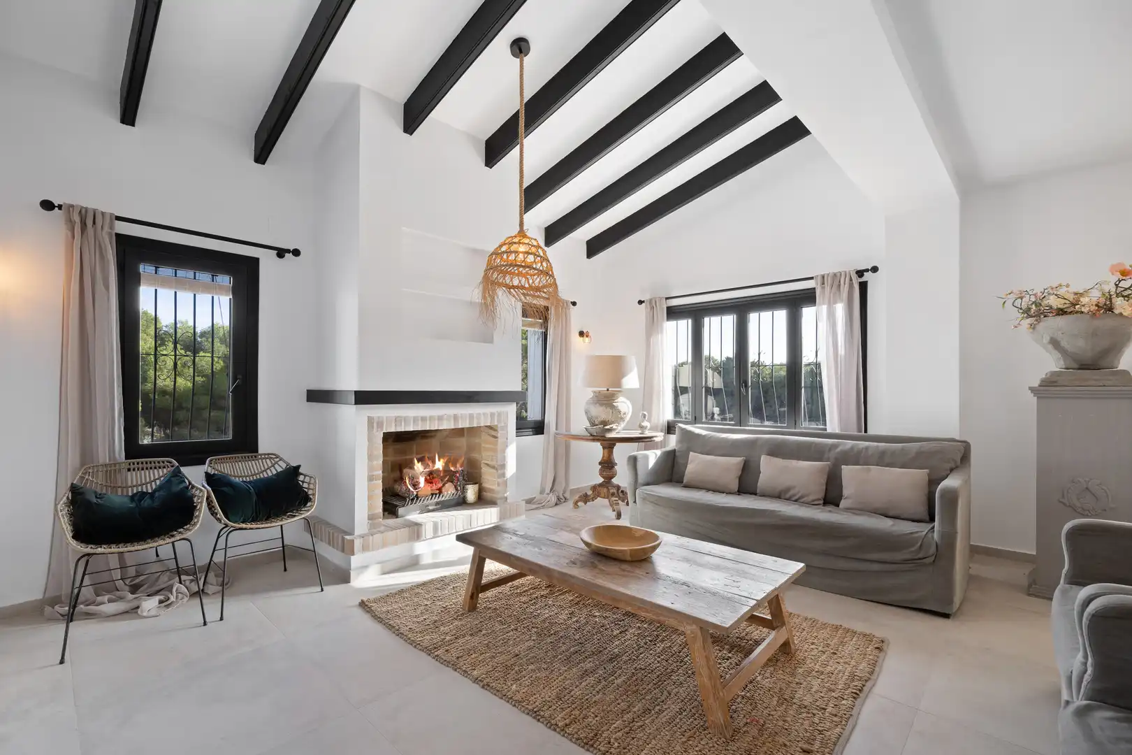 Sala d'estar de Casa o xalet en venda en Moraira amb Alarma
