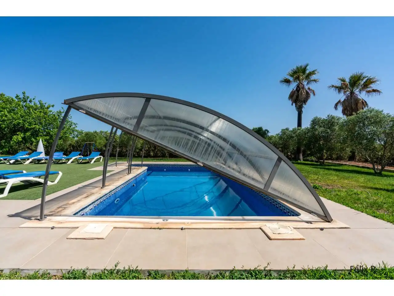 Piscina de Finca rústica en venda en Muro amb Aire condicionat, Jardí privat i Terrassa