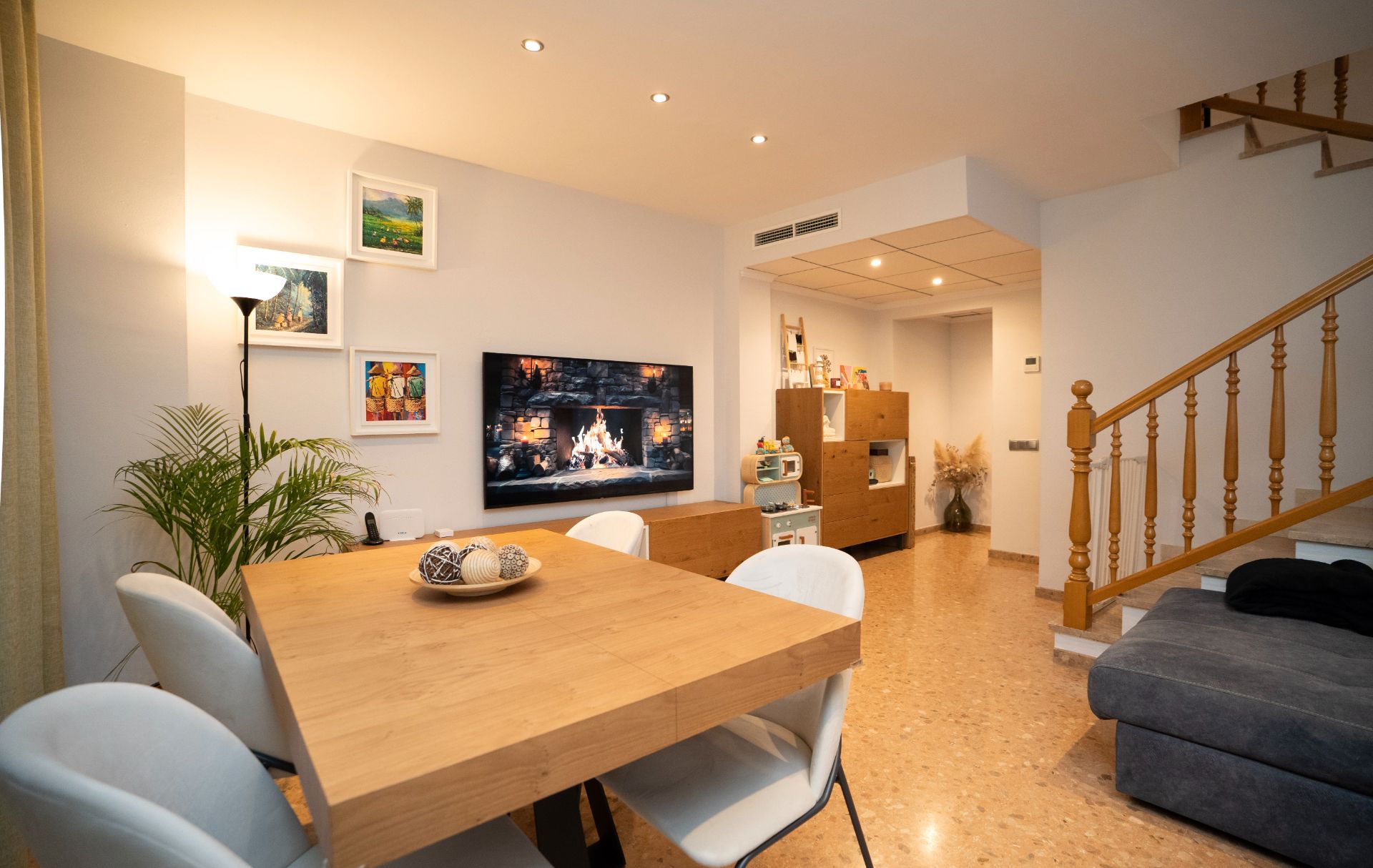 Dining room of Single-family semi-detached for sale in Constantí  with Air Conditioner, Heating and Private garden