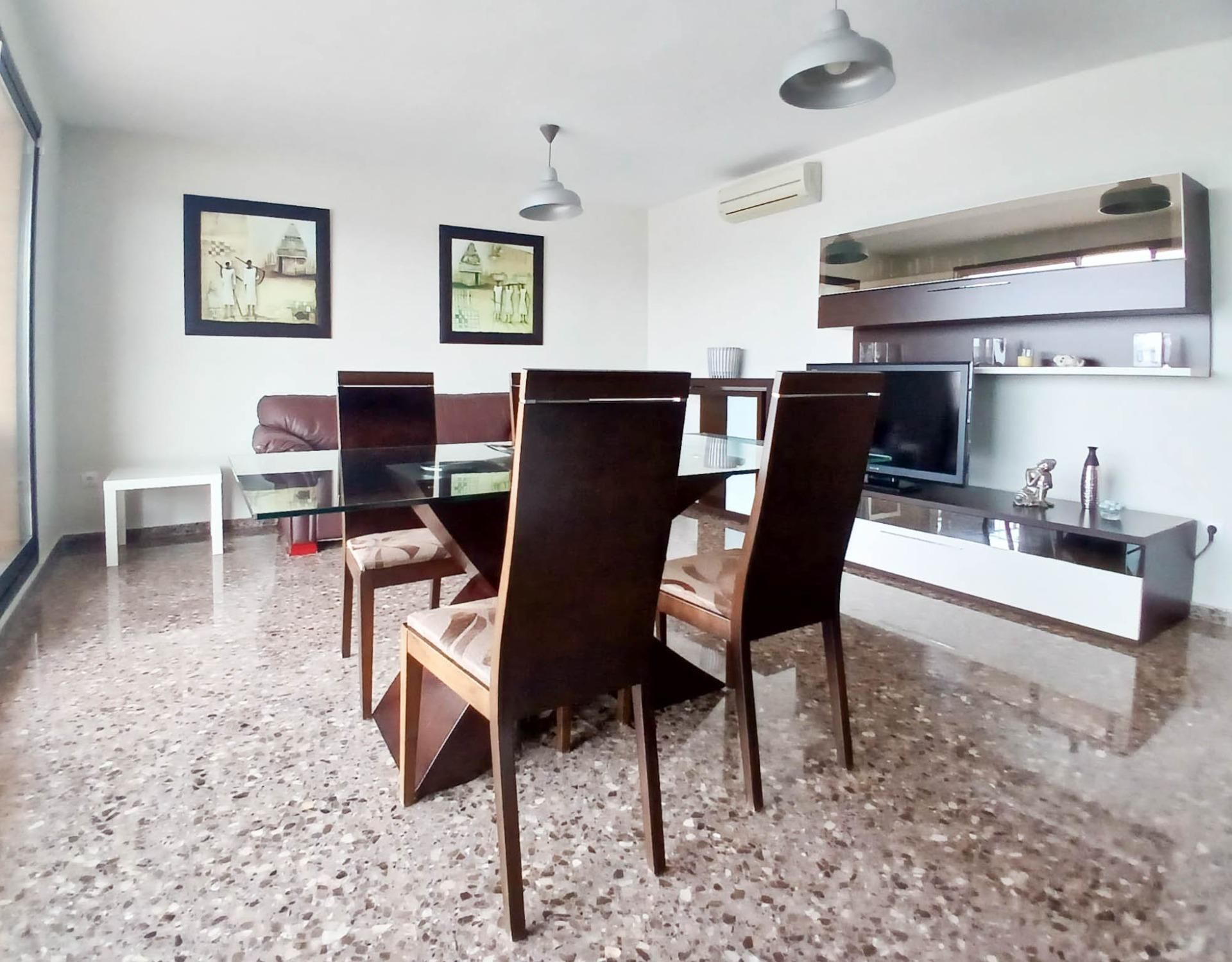 Esszimmer von Wohnung miete in Picassent mit Klimaanlage, Terrasse und Balkon