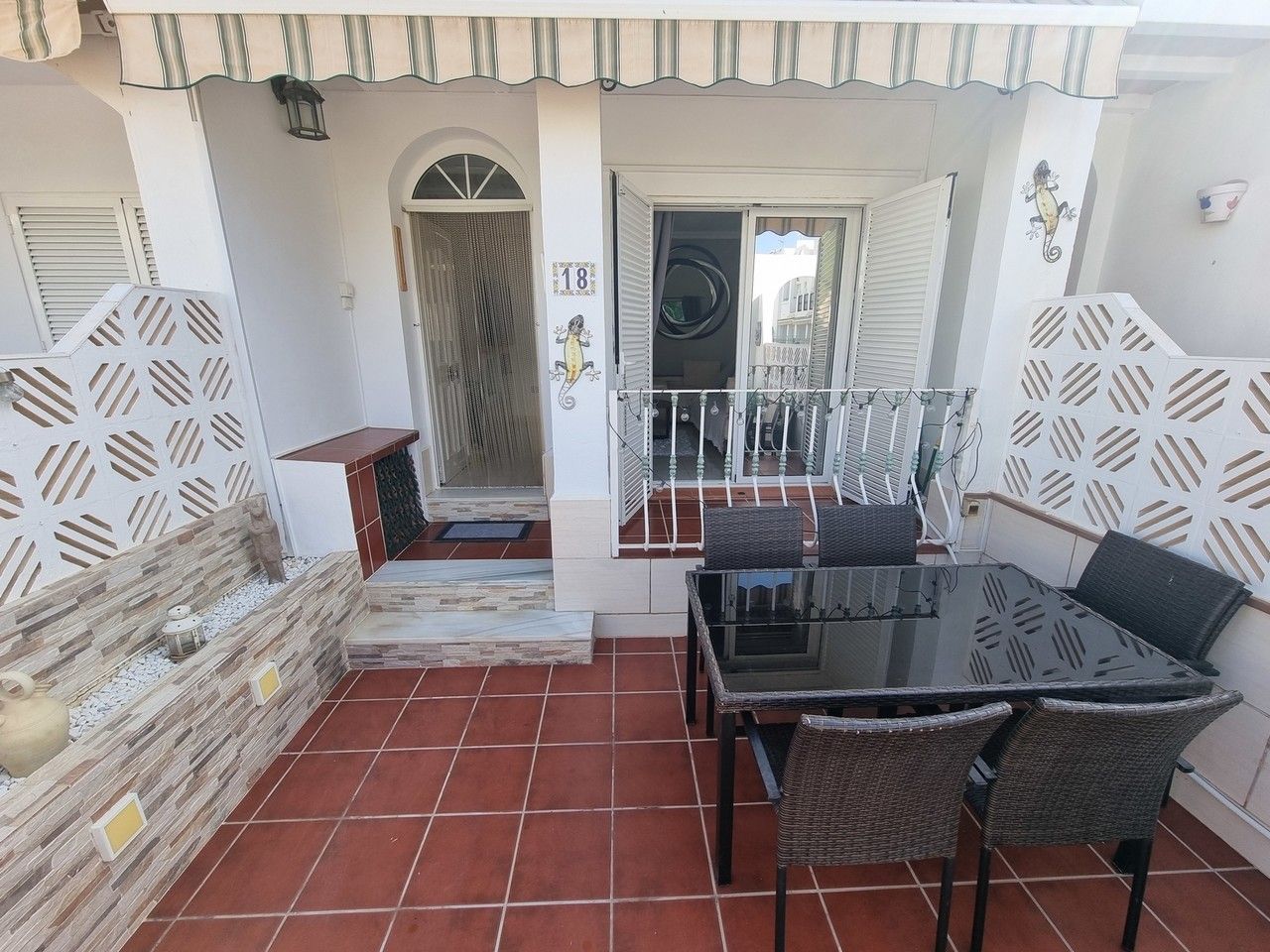 Balcony of Single-family semi-detached for sale in Vera  with Air Conditioner, Terrace and Swimming Pool