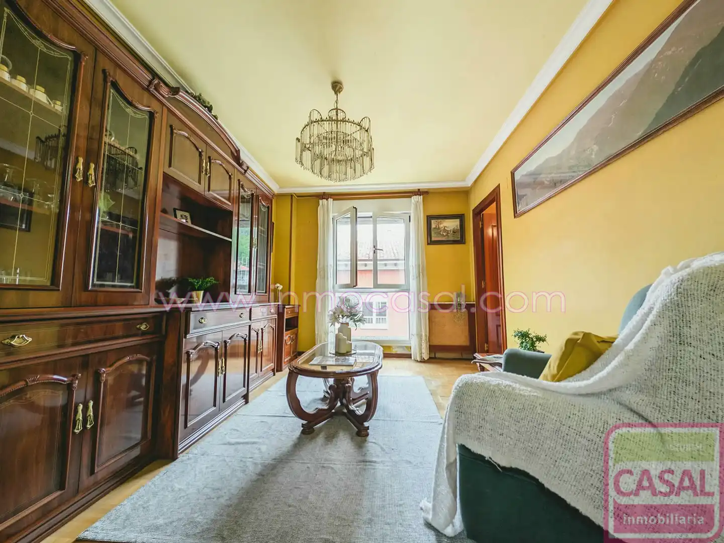 Sala de estar de Piso en venta en Mieres (Asturias) con Calefacción