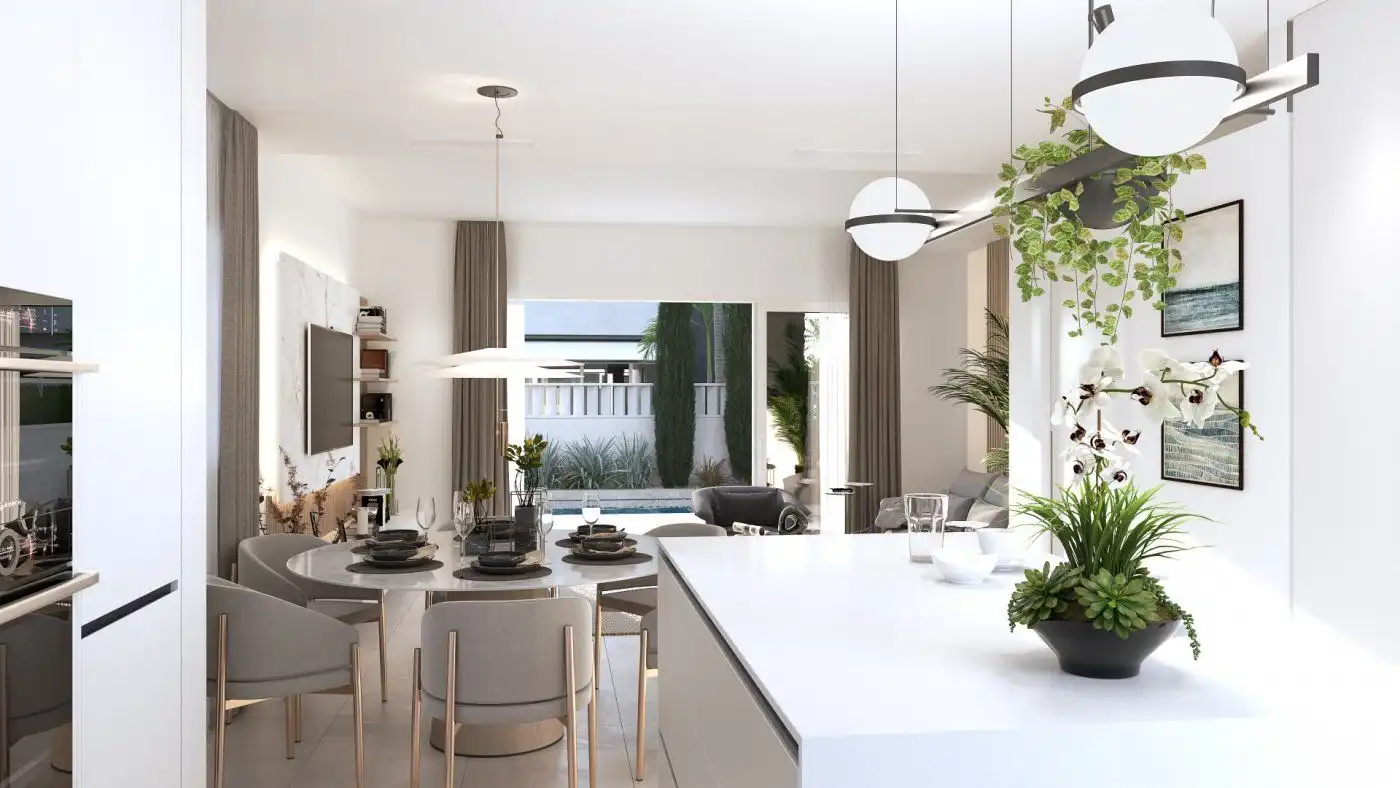 Comedor de Casa o chalet en venta en Pilar de la Horadada con Jardín privado, Terraza y Piscina