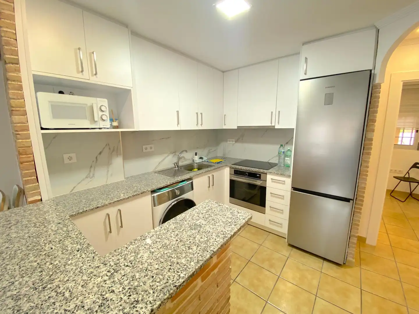Cocina de Apartamento en venta en Mazarrón con Aire acondicionado y Balcón